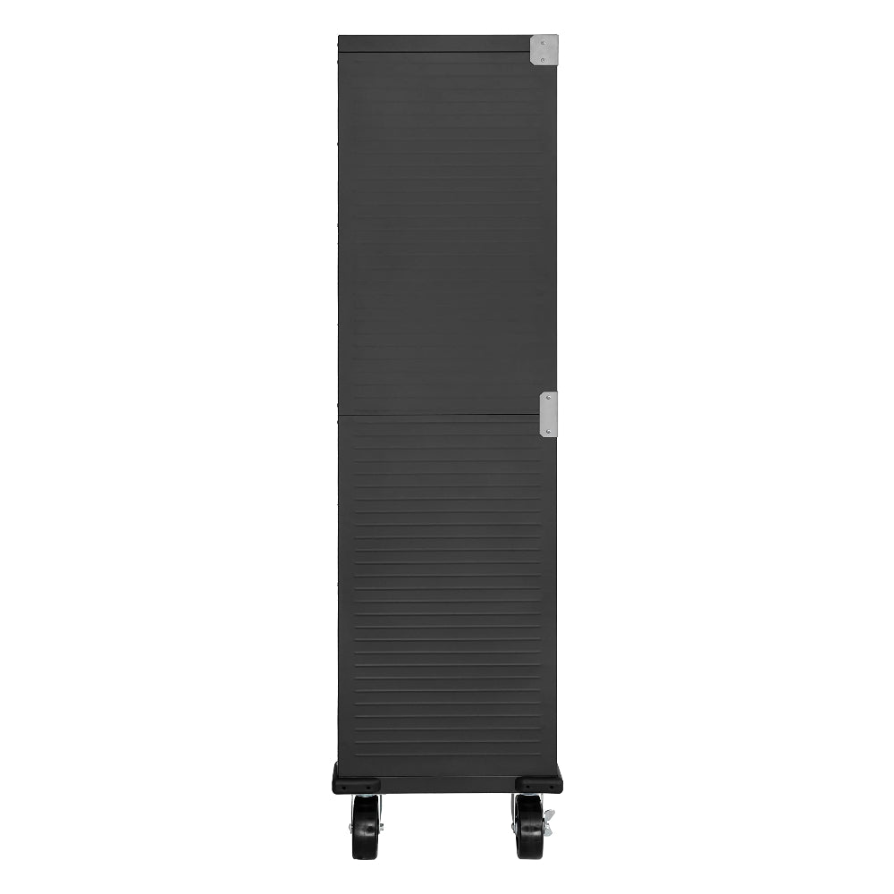 Steel Lockable Storage Cabinet - Adjustable Shelves, 36x18x72