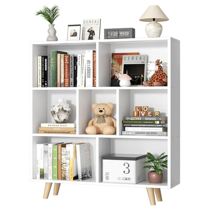 3-Tier Open Storage Organizer | 7 Cubes Bookshelf with Legs