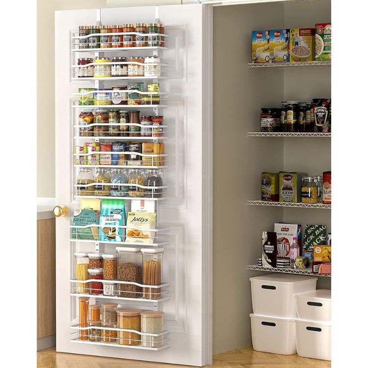 Over Door Spice Rack 9-Tier Pantry Storage Organizer