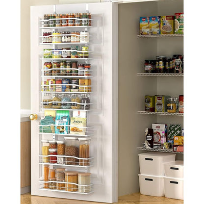 Over Door Spice Rack 9-Tier Pantry Storage Organizer