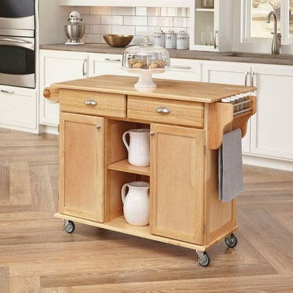 Kitchen island on Wheels Cart with Storage and Drawers