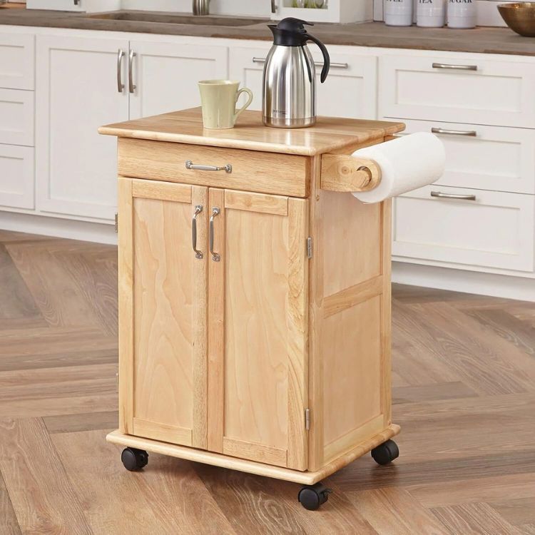 Kitchen island on Wheels Cart with Storage and Drawers