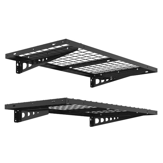 Garage Storage Shelving Rack 2x4ft - 440lbs Capacity, Black