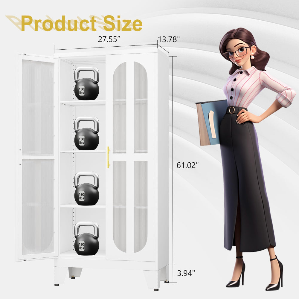 Kitchen Pantry Cabinet - Versatile Metal Storage Solution