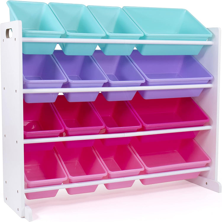 Toy Storage Organizer with 16 Removable Bins