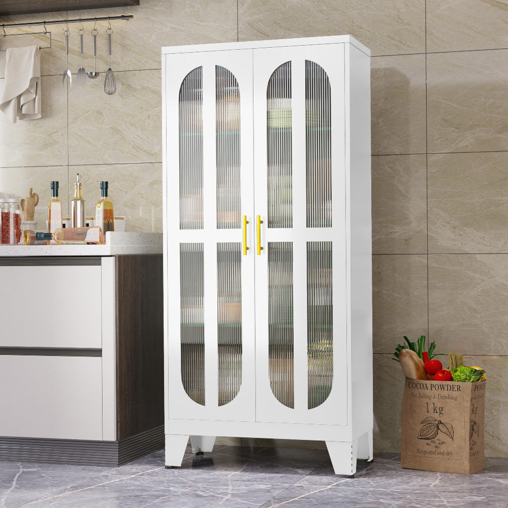 Kitchen Pantry Cabinet - Versatile Metal Storage Solution
