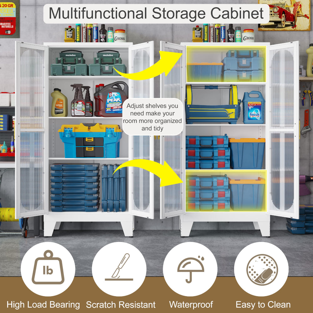 Kitchen Pantry Cabinet - Versatile Metal Storage Solution