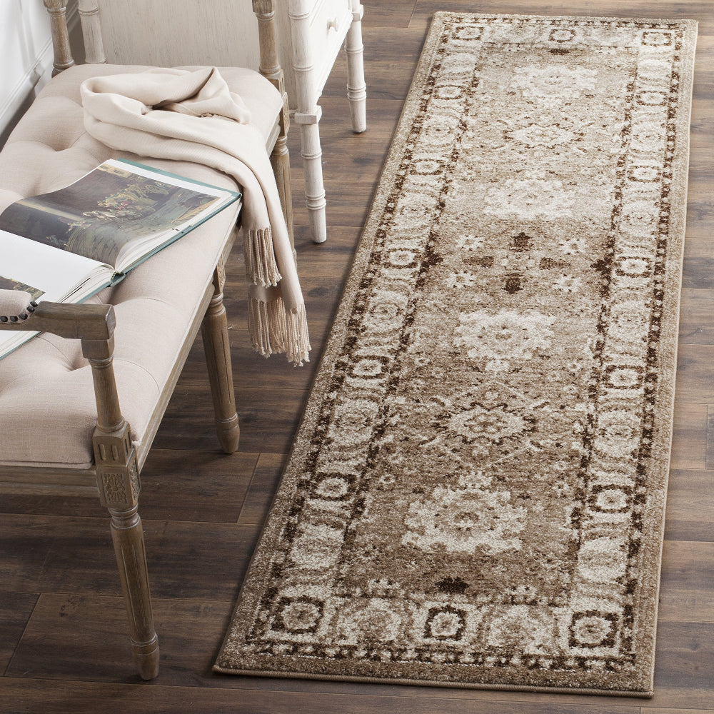 Vintage Hamadan Runner Rug 2'3" x 22' - Taupe Persian Design