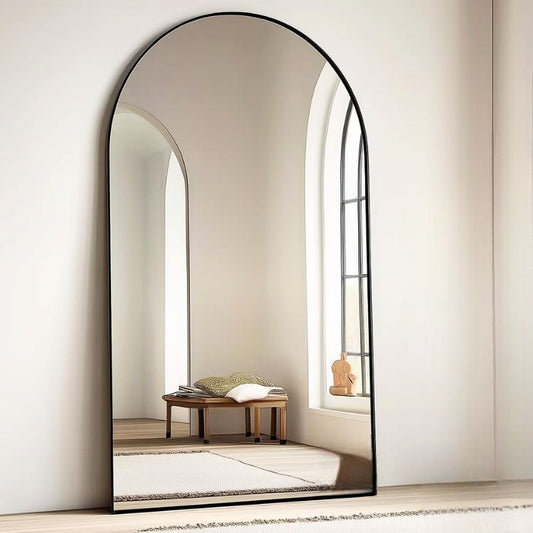 78"x38” Arched Full Length Floor Mirror with Stand