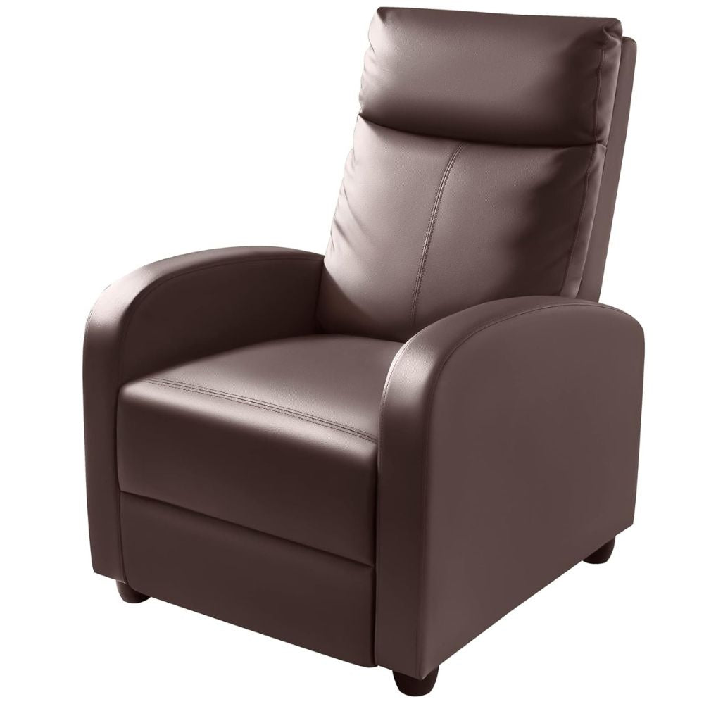 PU Leather Recliner Chair with Thick Foam Pads & Footrest