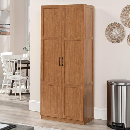 Storage Cabinet with Adjustable Shelves & Sturdy Hinges