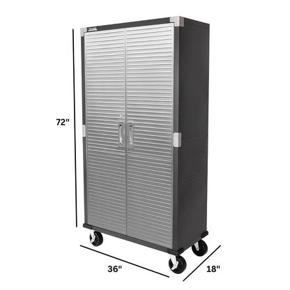 Steel Lockable Storage Cabinet with Adjustable Shelves