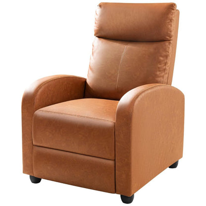 PU Leather Recliner Chair with Thick Foam Pads & Footrest