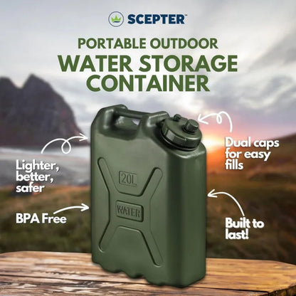 Scepter 5 Gal Water Container - Military Style, BPA-Free