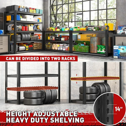 Heavy Duty Garage Shelving 3000LBS Adjustable Metal Unit