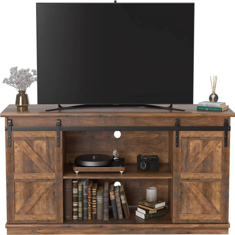 65 Inch TV Stand: Mid Century Modern Entertainment Center