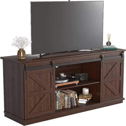 65 Inch TV Stand: Mid Century Modern Entertainment Center