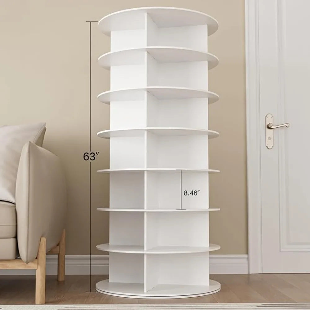 Rotating Shoe Rack Tower - 7-Layer 360° Organizer