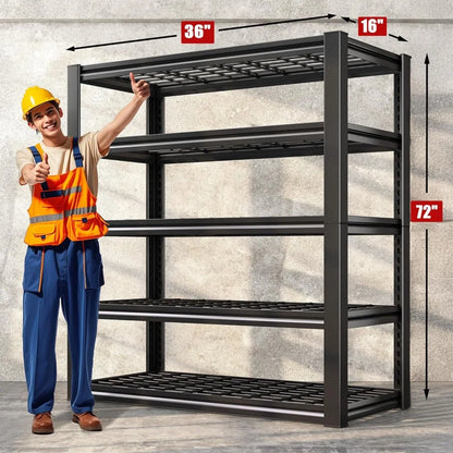 Heavy Duty Garage Shelving 3000LBS Adjustable Metal Unit