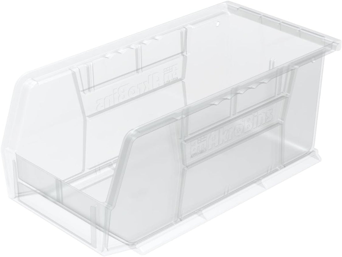 Stackable Storage Bins Hanging Organizer Plastic Totes (12-Pack)